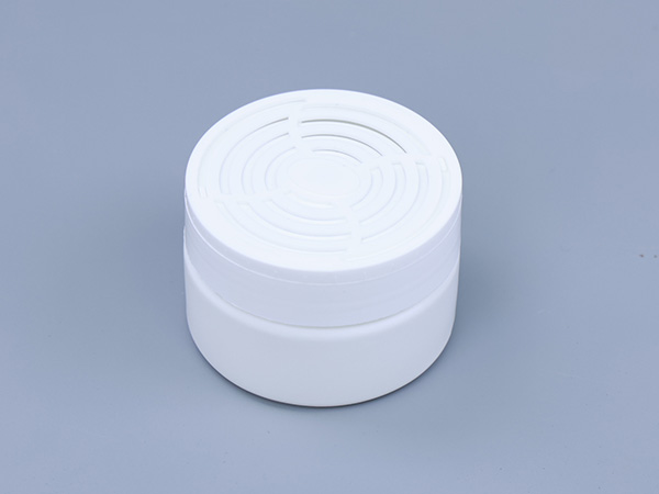 Low-Profile White Vented Deodorant/Freshener Jar