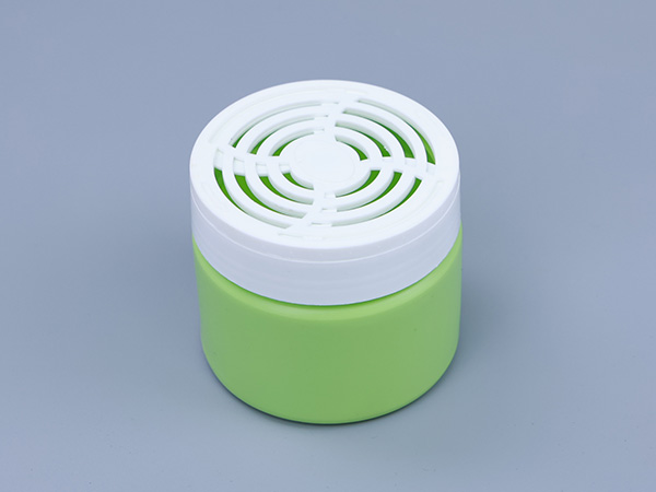 Green & White Round Vented Deodorizer Jar