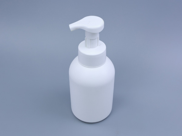 White Cylindrical Soap Dispenser Bottle